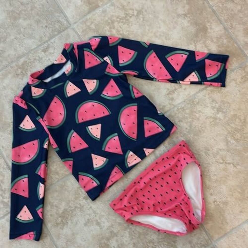 Simple Joys by Carter's 2T Watermelon Swimsuit Set